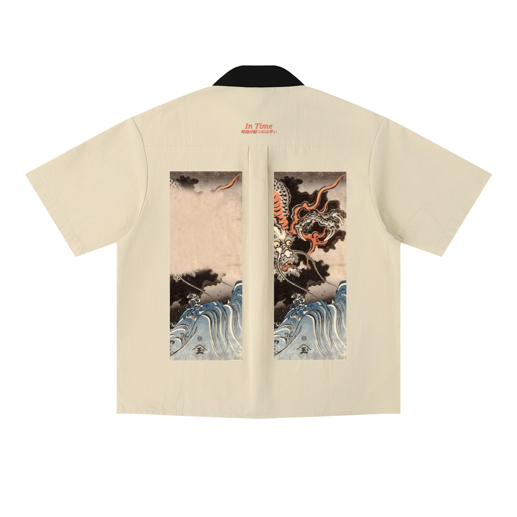 Unisex Color Block Short Sleeve Shirt