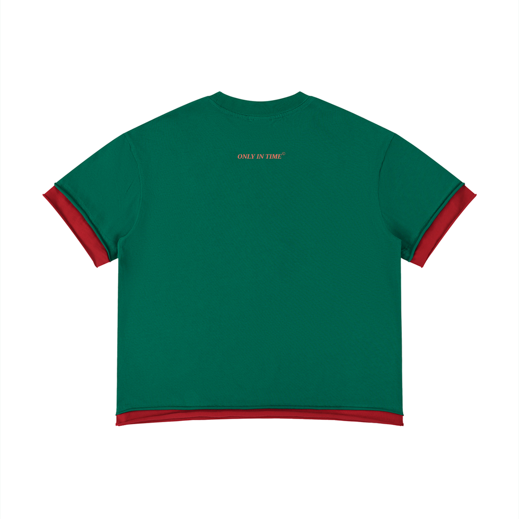 Unisex Boxy Color Block T-Shirt