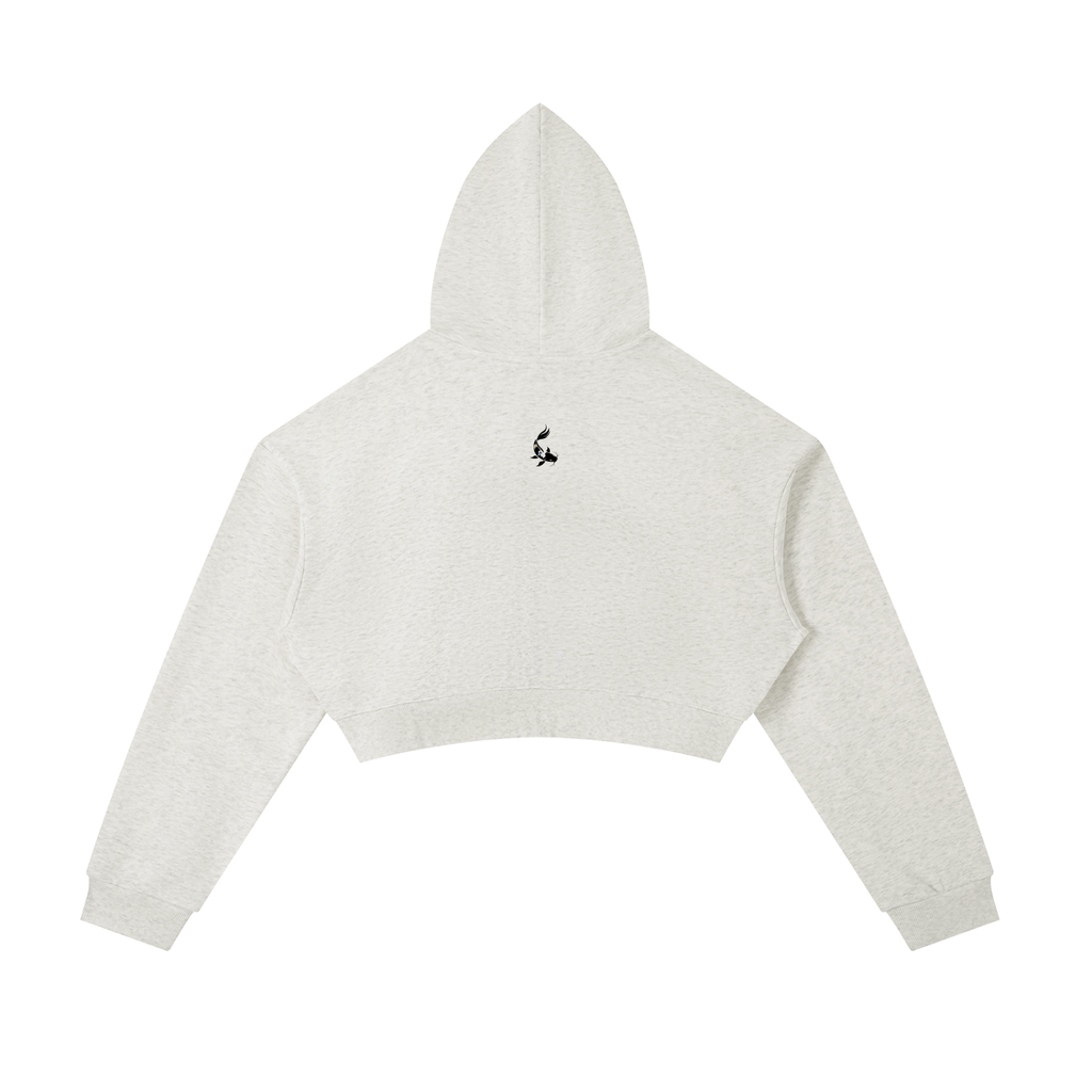 Essential Cropped Zip-Up Hoodie
