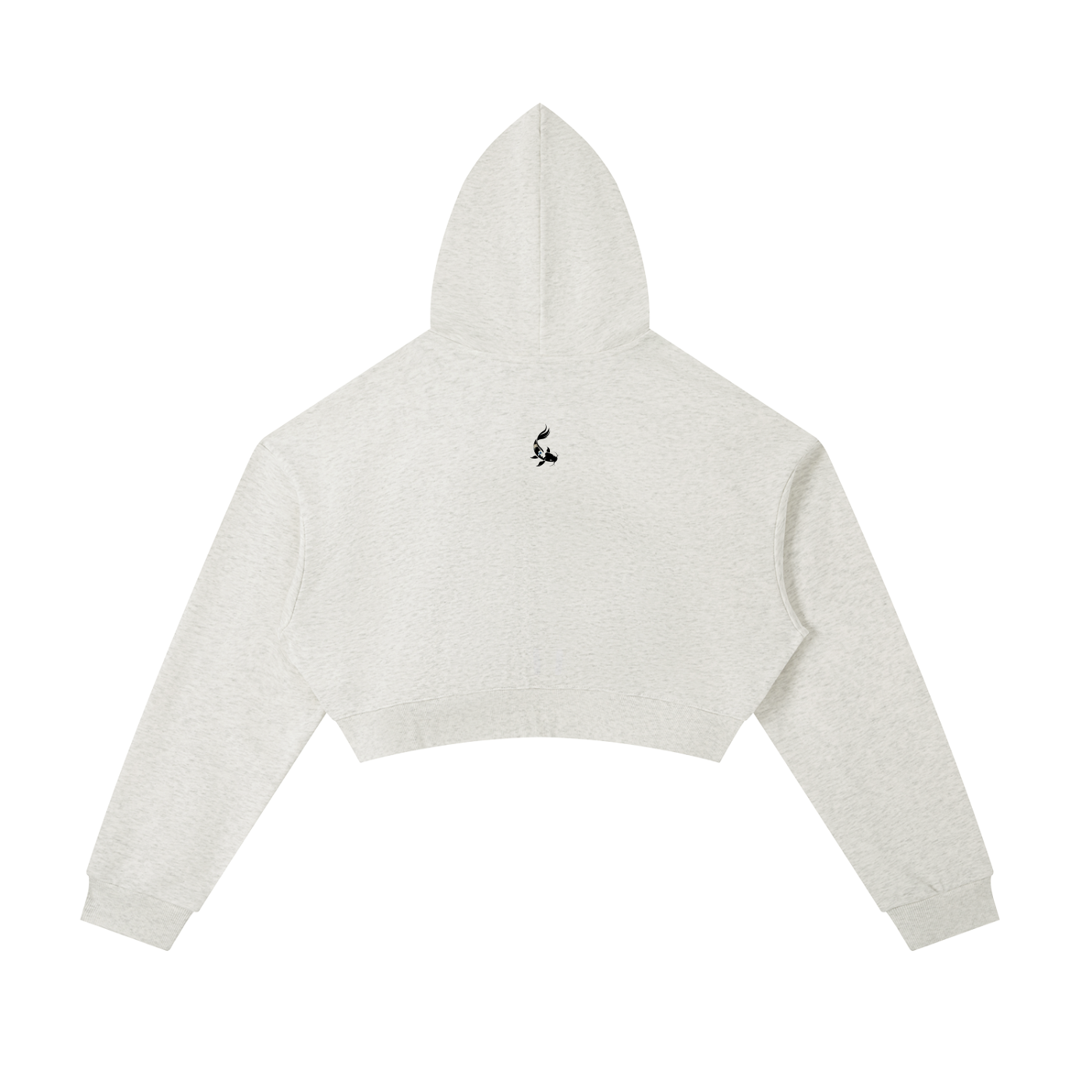Essential Cropped Zip-Up Hoodie