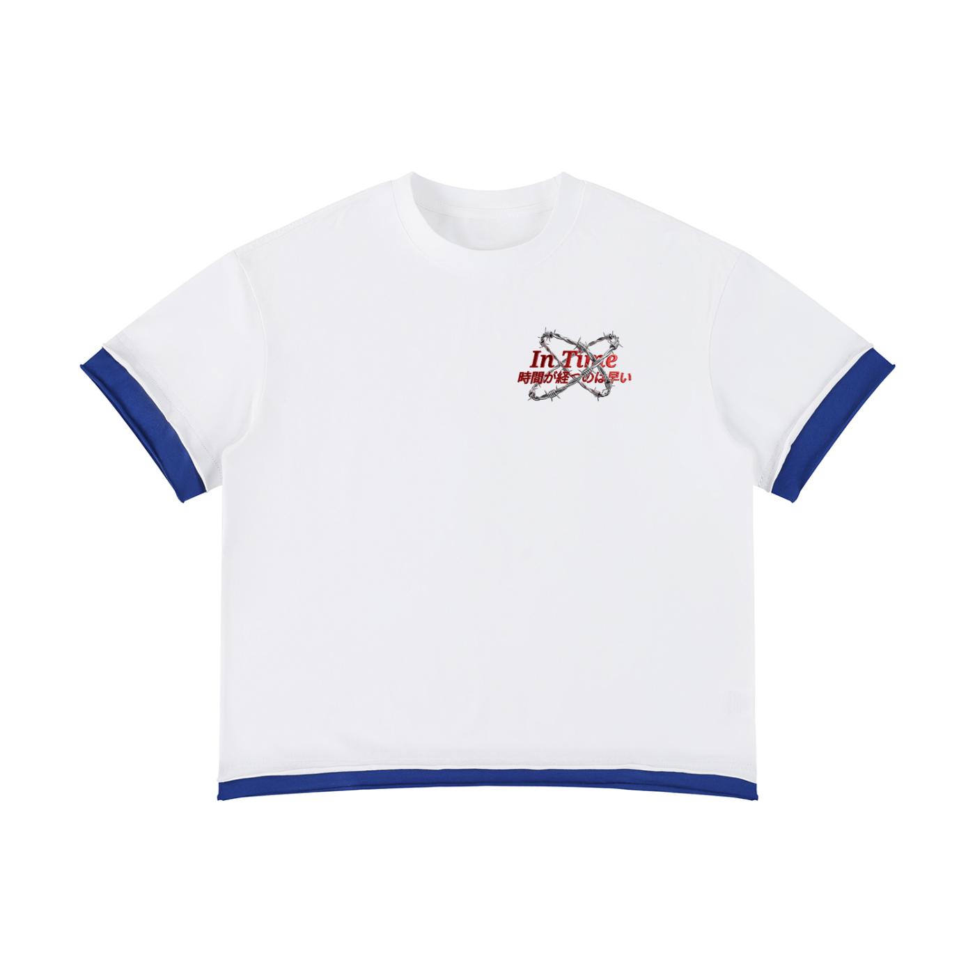 Unisex Boxy Color Block T-Shirt