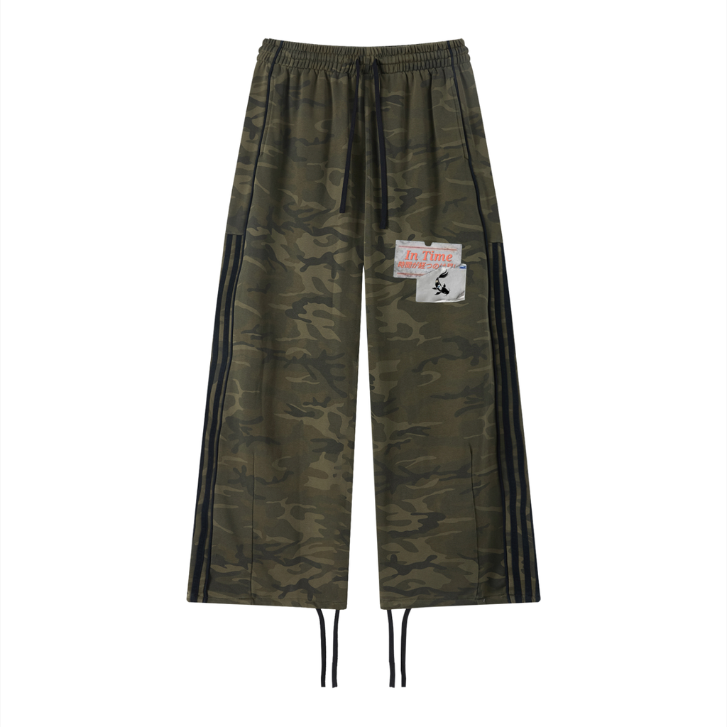 Unisex Camo Wide Leg Sweatpants