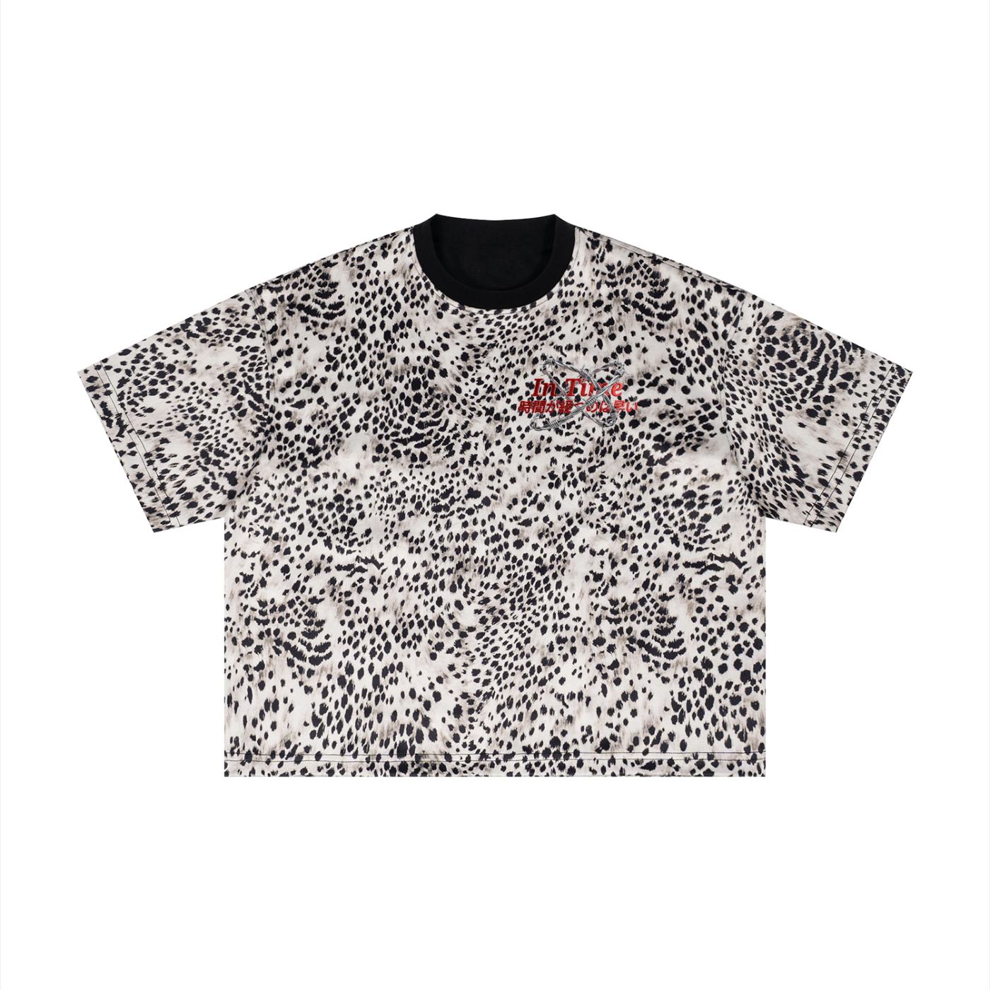 Unisex Leopard Print Boxy T-Shirt