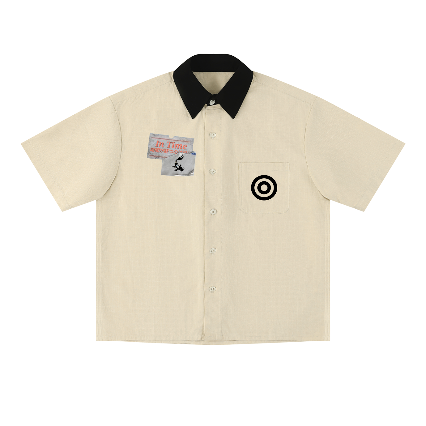 Unisex Color Block Short Sleeve Shirt