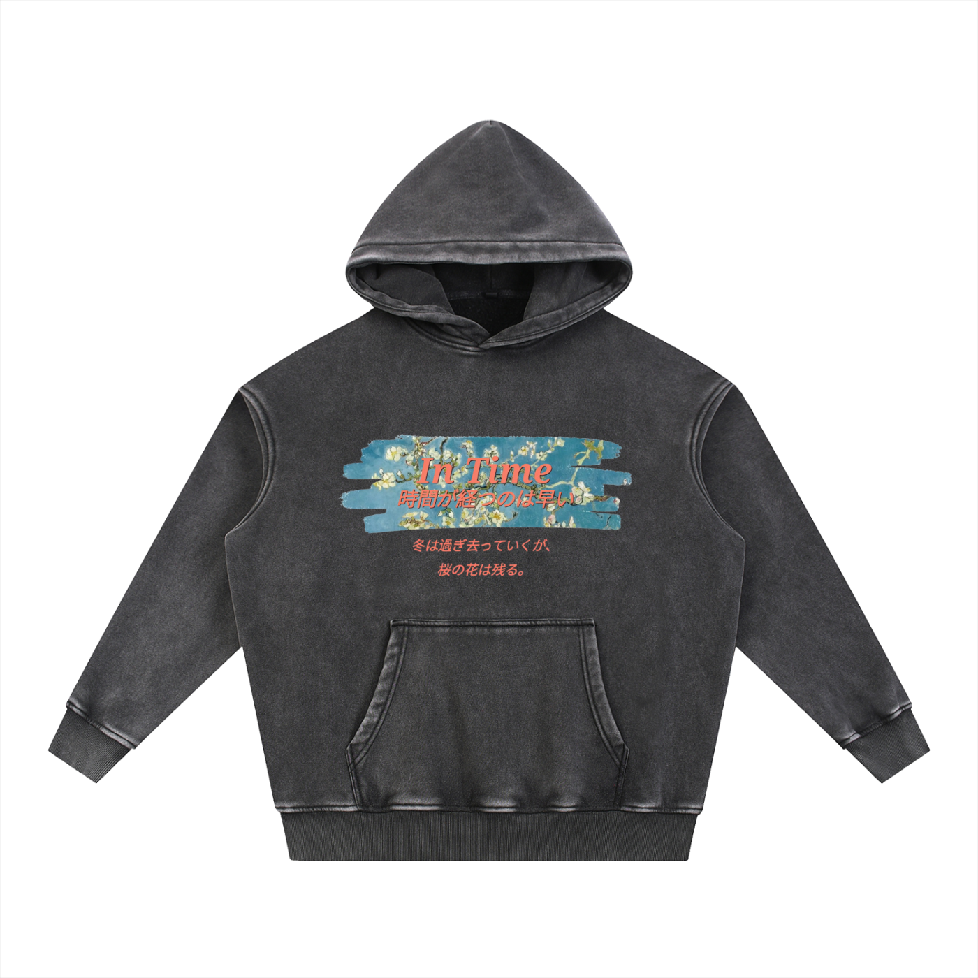 Snow Wash Fleece Oversize Hoodie