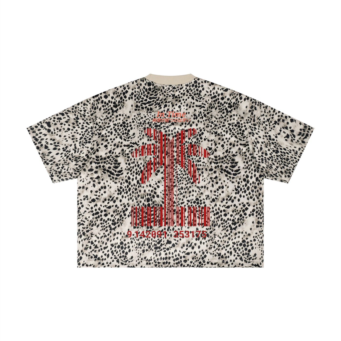 Unisex Leopard Print Boxy T-Shirt