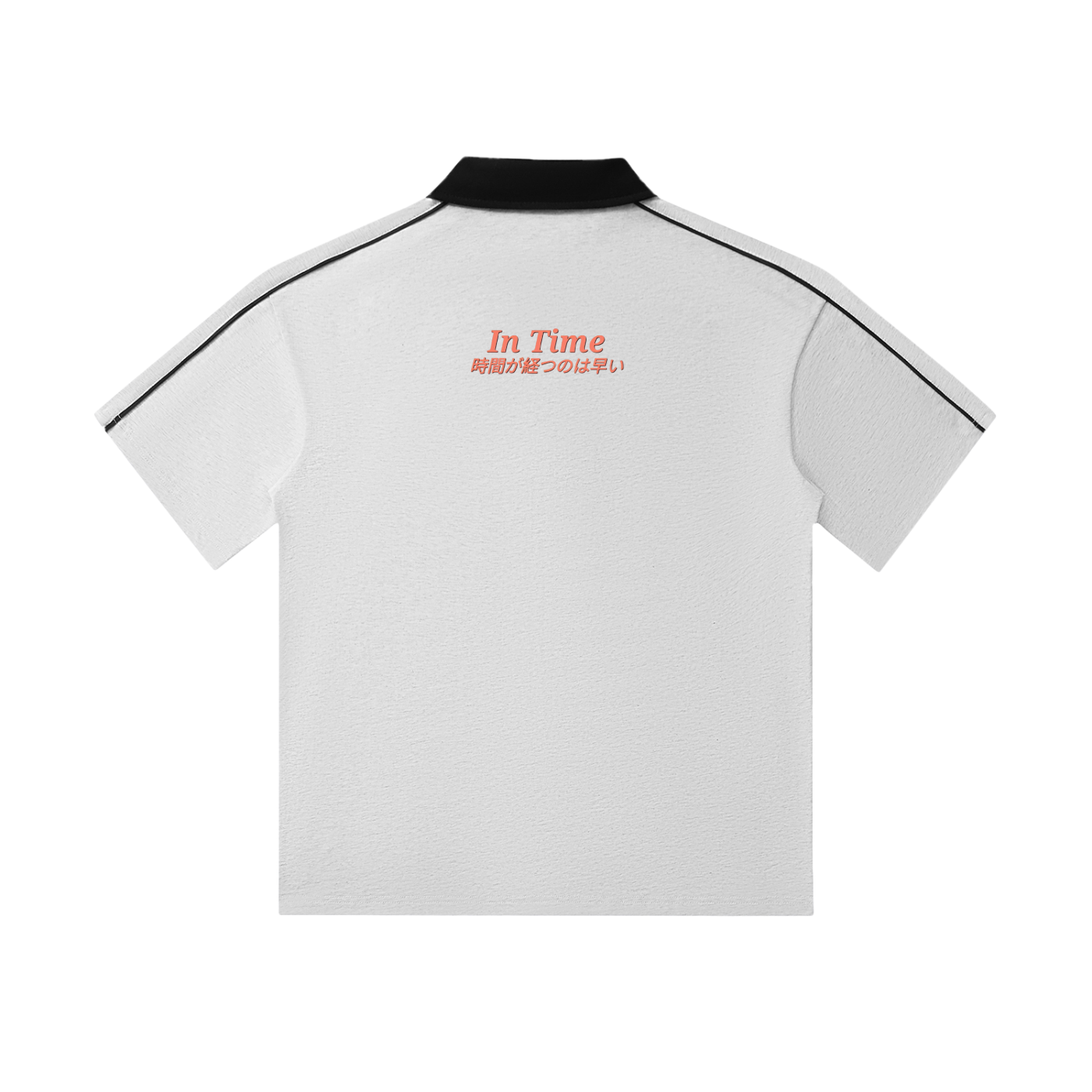 Contrast Collar Short-Sleeve Polo Shirt