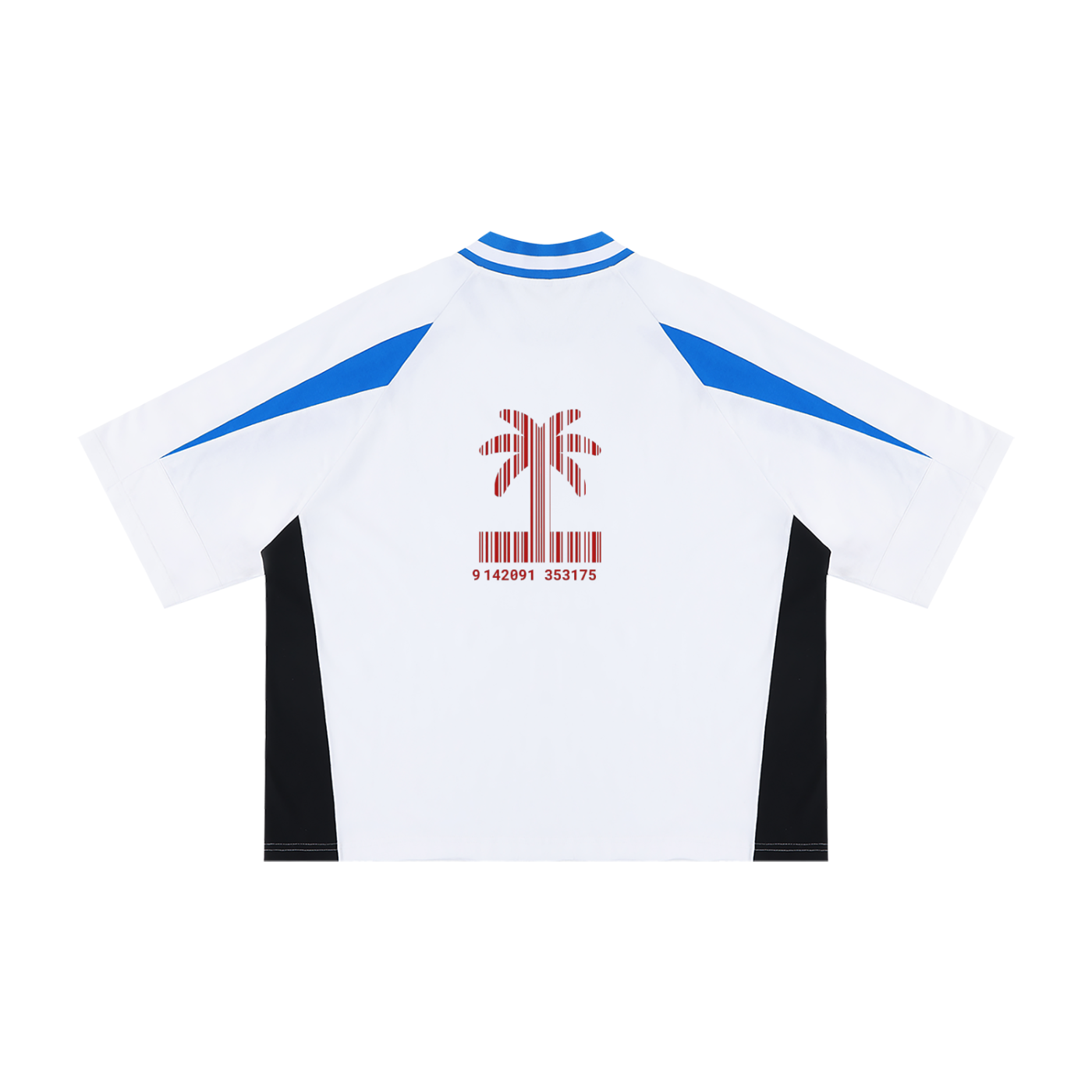 Unisex Oversized Color Block V-Neck T-Shirt