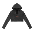Vintage Washed Raw Edge Hoodie