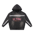 Sun Fade Contrast Tape Fleece Hoodie