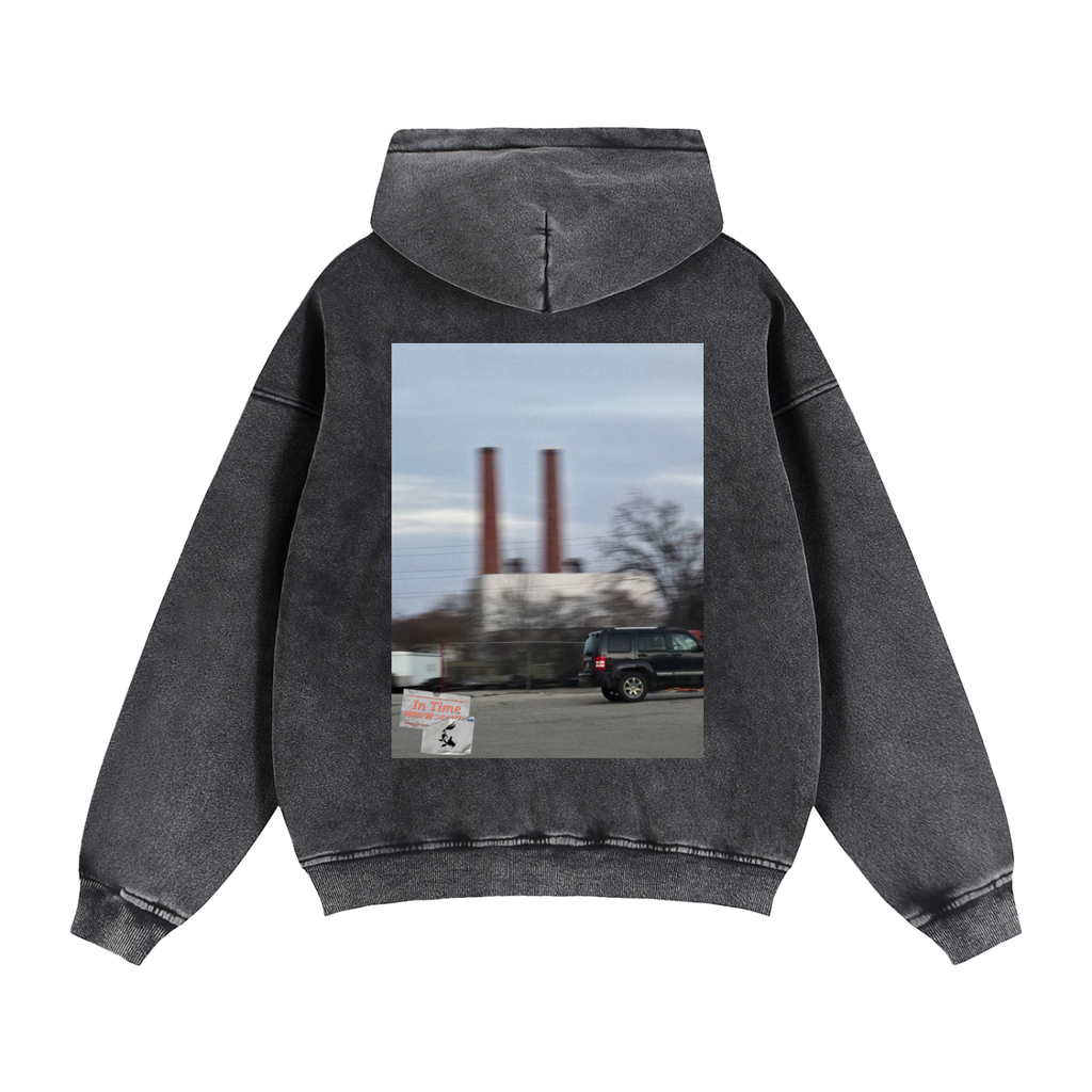 Zip-Through Boxy Fleece Hoodie