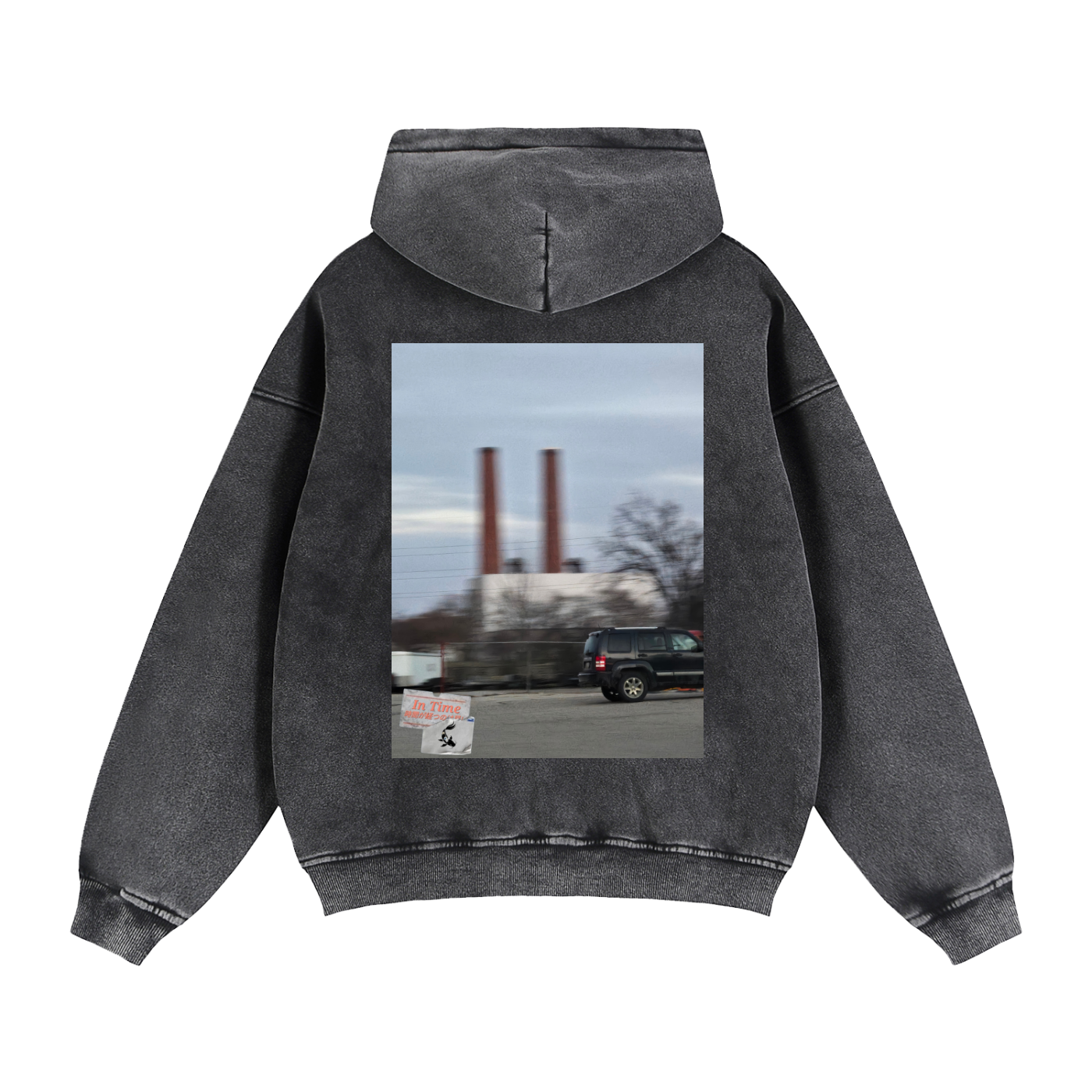 Zip-Through Boxy Fleece Hoodie