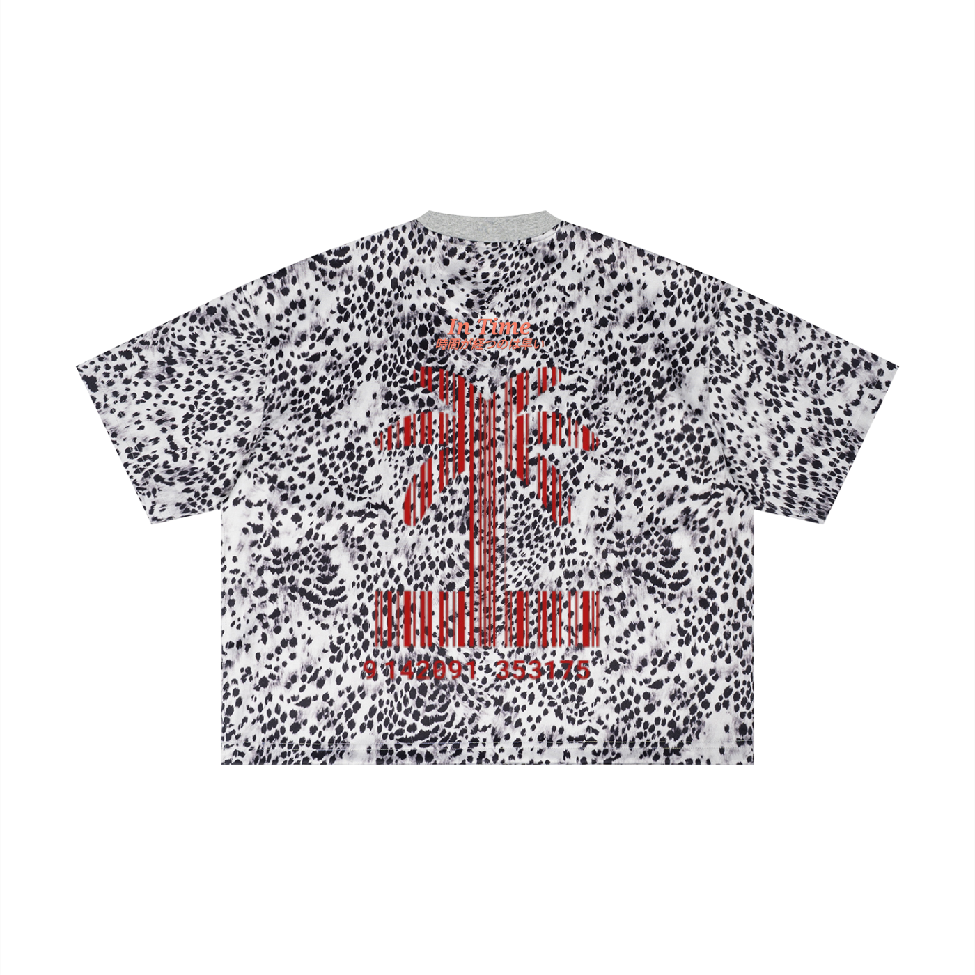 Unisex Leopard Print Boxy T-Shirt