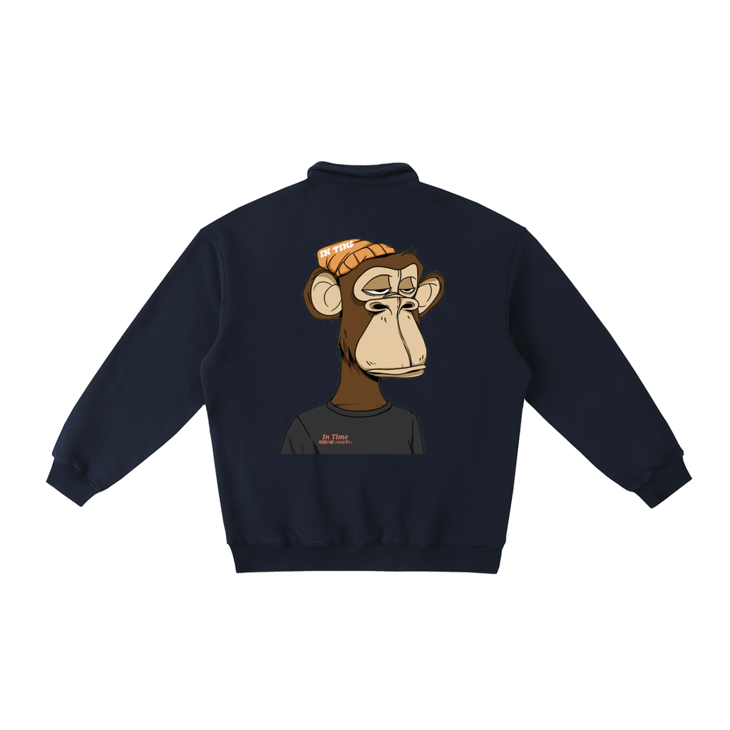 Heavyweight Polo-Collar Sweatshirt