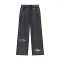 Snow Washed Tape Raw Edge Sweatpants