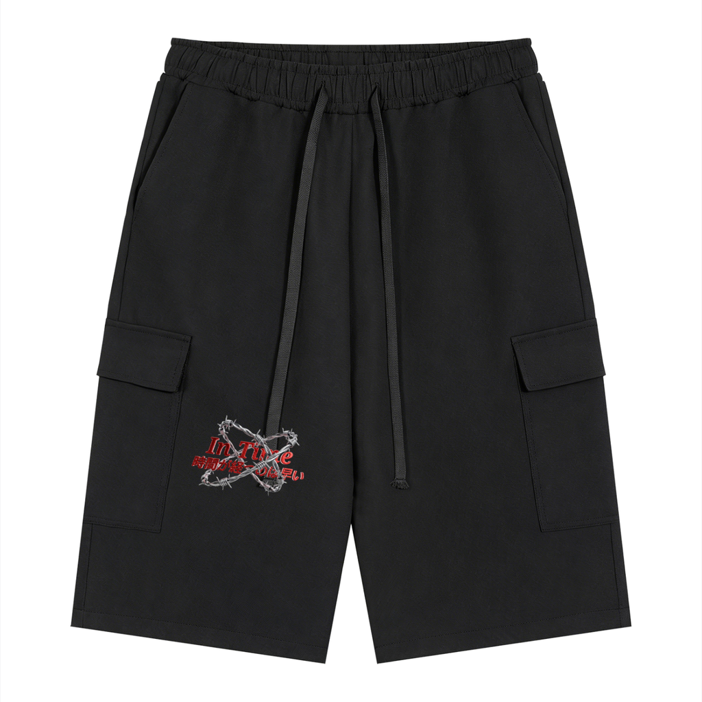 Unisex Drawstring Cargo Shorts