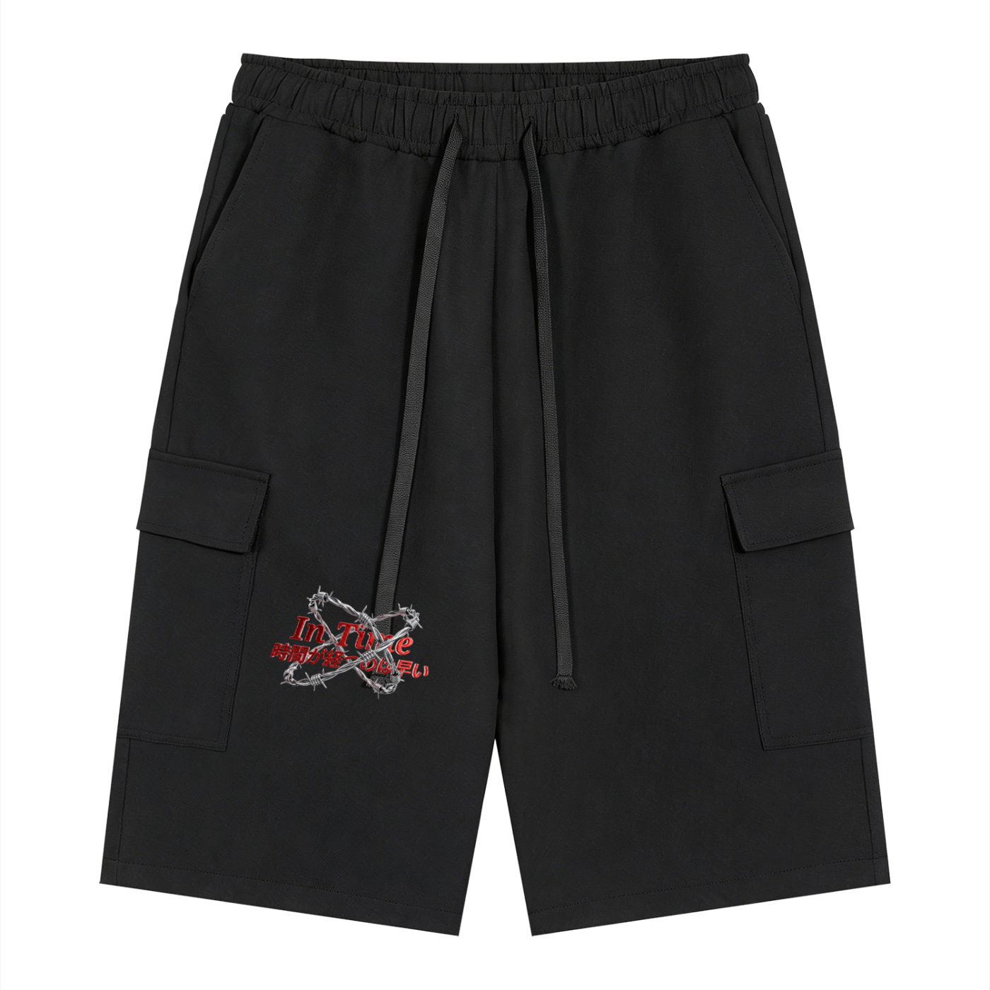 Unisex Drawstring Cargo Shorts
