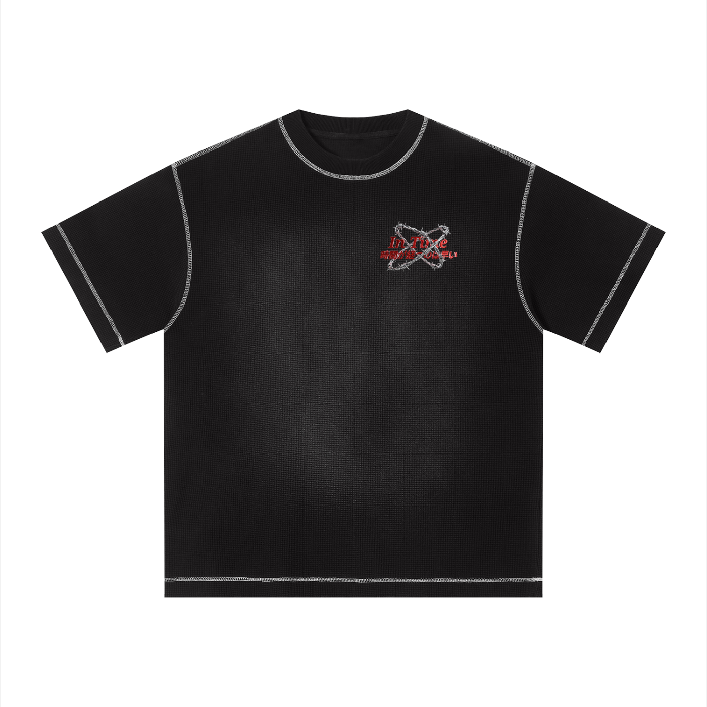 Unisex Sunfade Waffle Boxy T-Shirt