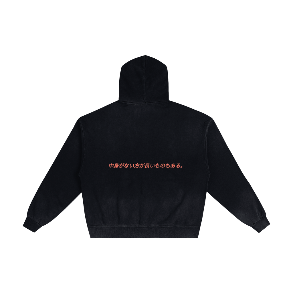 Hand-Frayed Sunfade Zip Hoodie