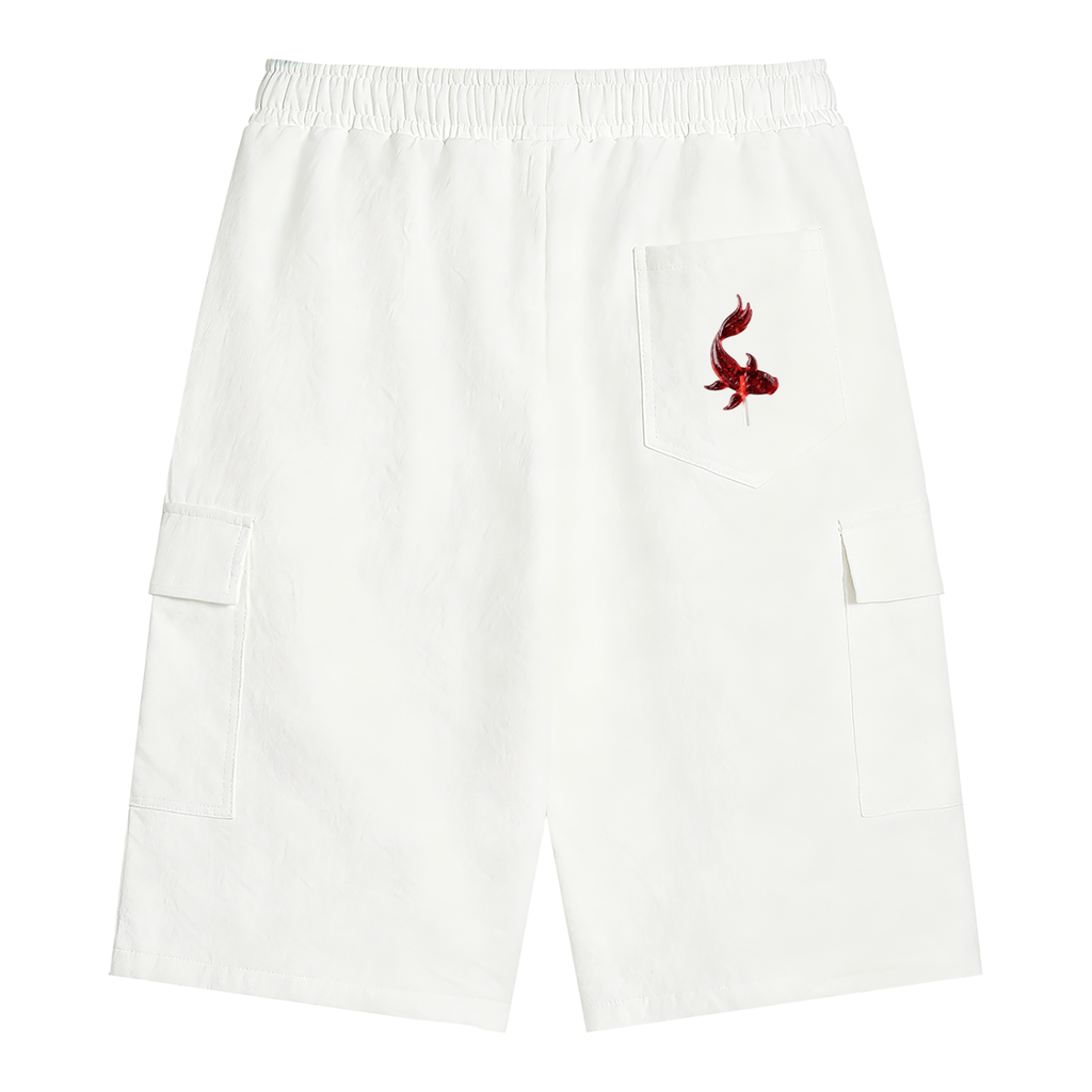 Unisex Drawstring Cargo Shorts