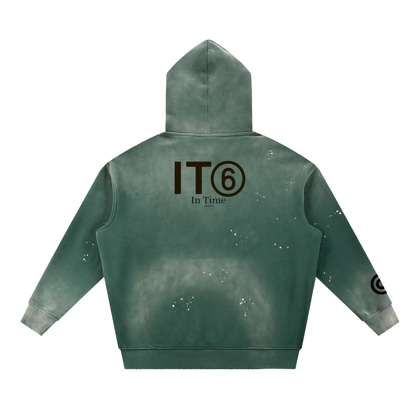 Vintage Washed Frayed Fleece Hoodie